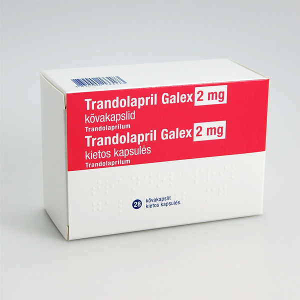 TRANDOLAPRIL INGEN PHARMA, 2 mg, kietosios kapsulės, N28 paveikslėlis
