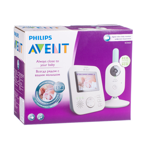 PHILIPS AVENT, kūdikių stebėjimo prietaisas, video, SCD620/52 paveikslėlis