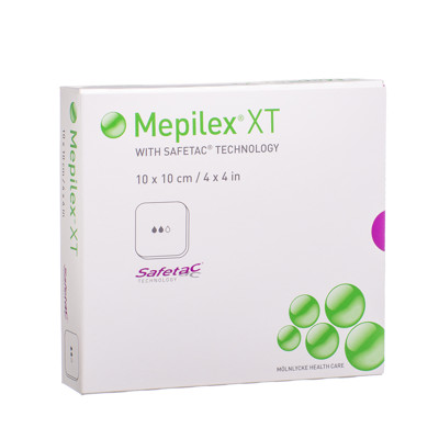 MEPILEX XT, tvarstis, 10 cm x 10 cm, 5 vnt. paveikslėlis
