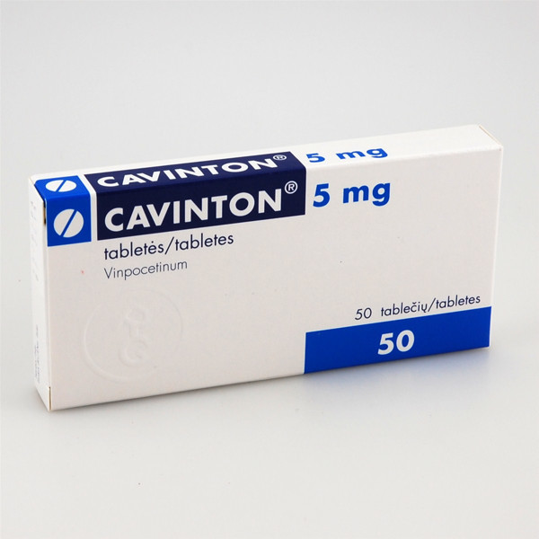 CAVINTON, 5 mg, tabletės, N50  paveikslėlis