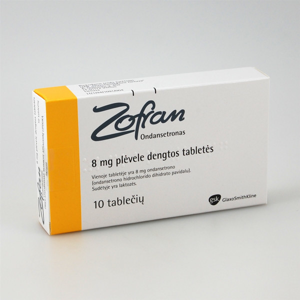 ZOFRAN, 8 mg, plėvele dengtos tabletės, N10  paveikslėlis