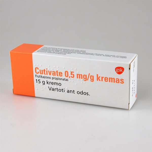 CUTIVATE, 0,5 mg/g, kremas, 15 g  paveikslėlis