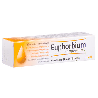EUPHORBIUM COMPOSITUM S, nosies purškalas (tirpalas), 20 ml paveikslėlis