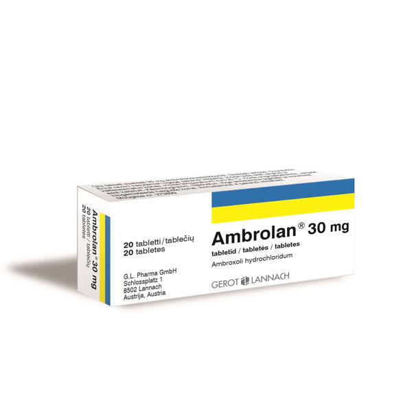 AMBROLAN, 30 mg, tabletės, N20 | Gintarinė