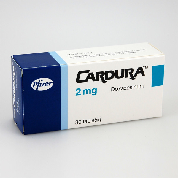CARDURA, 2 mg, tabletės, N30  paveikslėlis