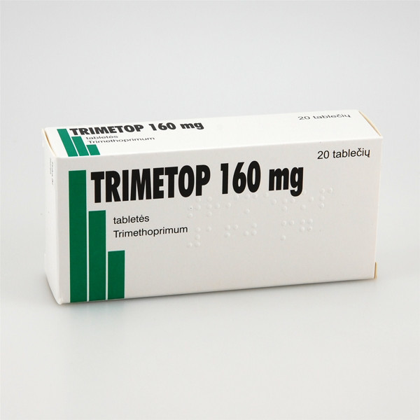 TRIMETOP, 160 mg, tabletės, N20  paveikslėlis