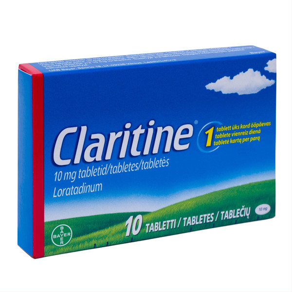 CLARITINE, 10 mg, tabletės, N10  paveikslėlis
