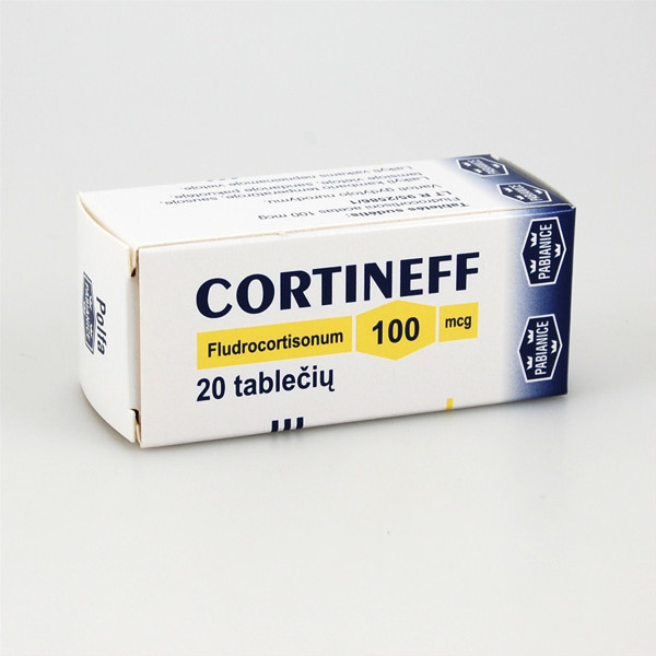 CORTINEFF, 100 mikrogramų, tabletės, N20  paveikslėlis