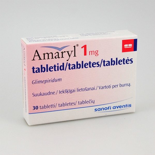 AMARYL, 1 mg, tabletės, N30  paveikslėlis