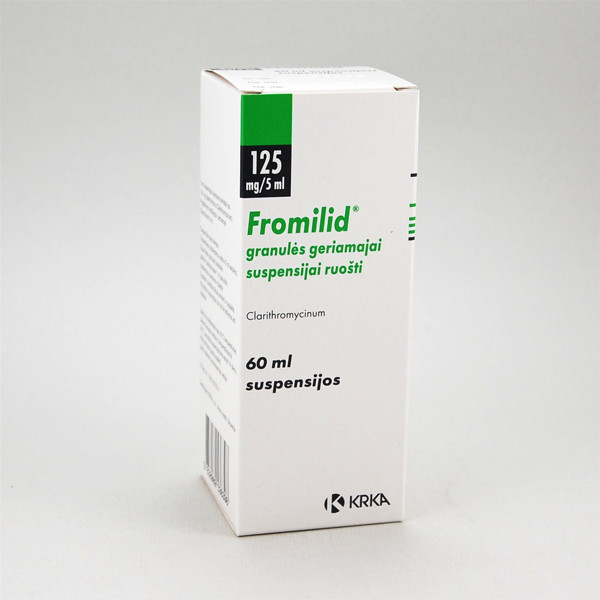 FROMILID, 125 mg/5 ml, granulės geriamajai suspensijai, 60 ml  paveikslėlis