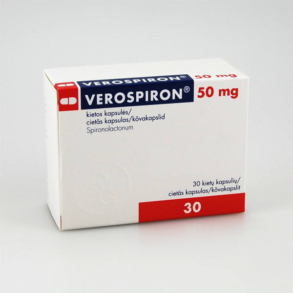 VEROSPIRON, 50 mg, kietosios kapsulės, N30 paveikslėlis