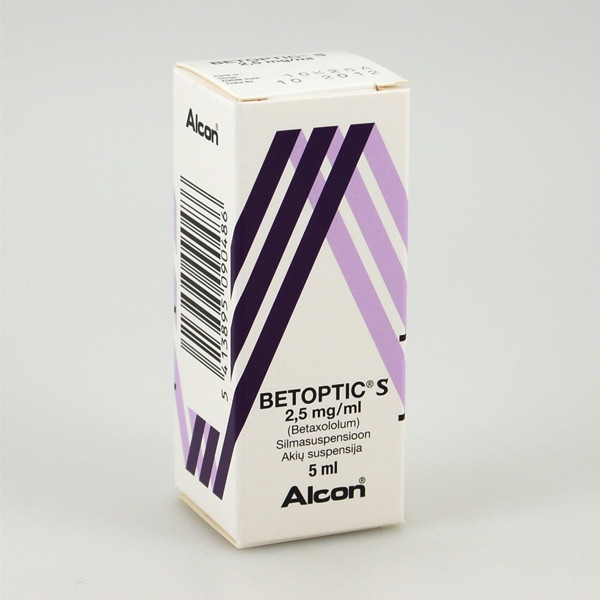BETOPTIC S, 2,5 mg/ml, akių lašai (suspensija), 5 ml  paveikslėlis