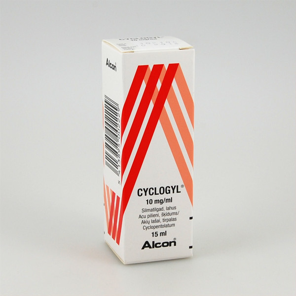 CYCLOGYL, 10 mg/ml, akių lašai (tirpalas), 15 ml  paveikslėlis