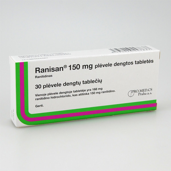 RANISAN, 150 mg, plėvele dengtos tabletės, N30  paveikslėlis