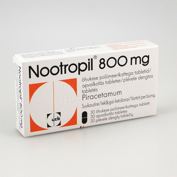 NOOTROPIL, 800 mg, plėvele dengtos tabletės, N30  paveikslėlis