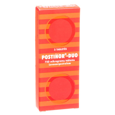 POSTINOR-DUO, 750 mikrogramų, tabletės, N2  paveikslėlis