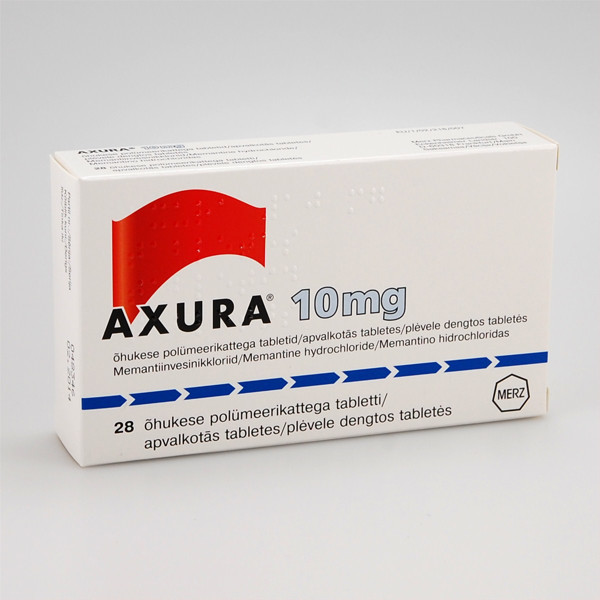 AXURA, 10 mg, plėvele dengtos tabletės, N28  paveikslėlis