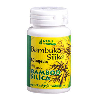 BAMBUKO SILIKA, 300 mg, 60 kapsulių paveikslėlis