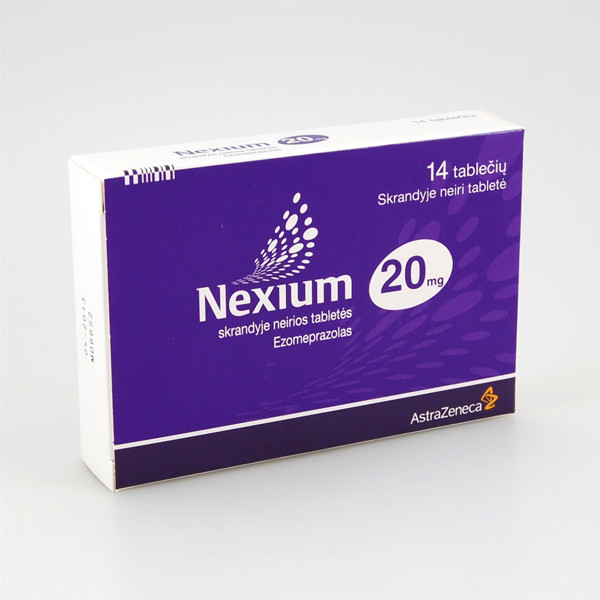 NEXIUM, 20 mg, skrandyje neirios tabletės, N14  paveikslėlis