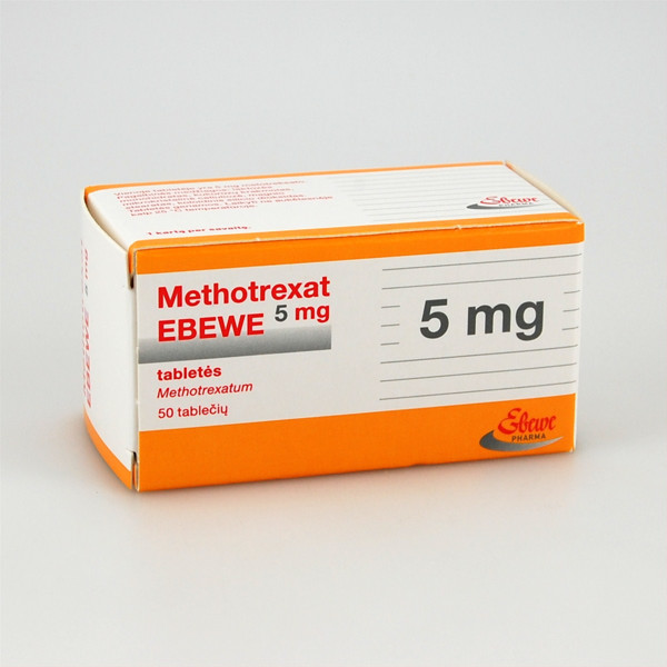 METHOTREXAT EBEWE, 5 mg, tabletės, N50  paveikslėlis