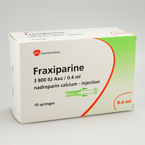 FRAXIPARINE, 3800 anti-Xa TV/0,4 ml, injekcinis tirpalas, N10  paveikslėlis
