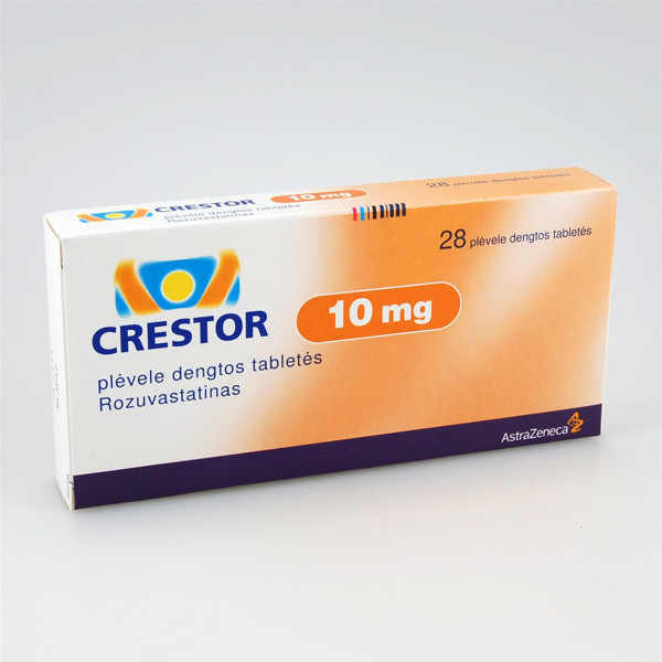 CRESTOR, 10 mg, plėvele dengtos tabletės, N28  paveikslėlis