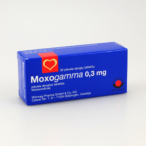 MOXOGAMMA, 0,3 mg, plėvele dengtos tabletės, N30  paveikslėlis