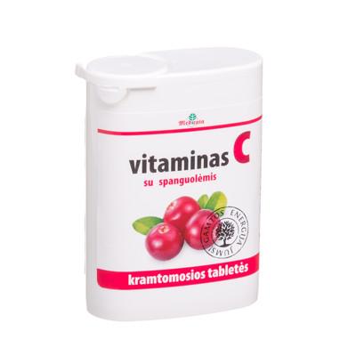 VITAMINAS C, su spanguolėmis, 50 mg, 50 tablečių paveikslėlis