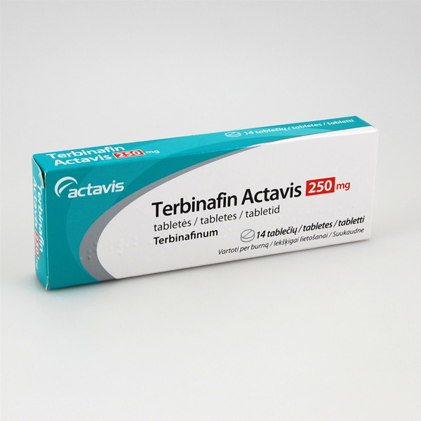 TERBINAFIN ACTAVIS, 250 mg, tabletės, N14  paveikslėlis