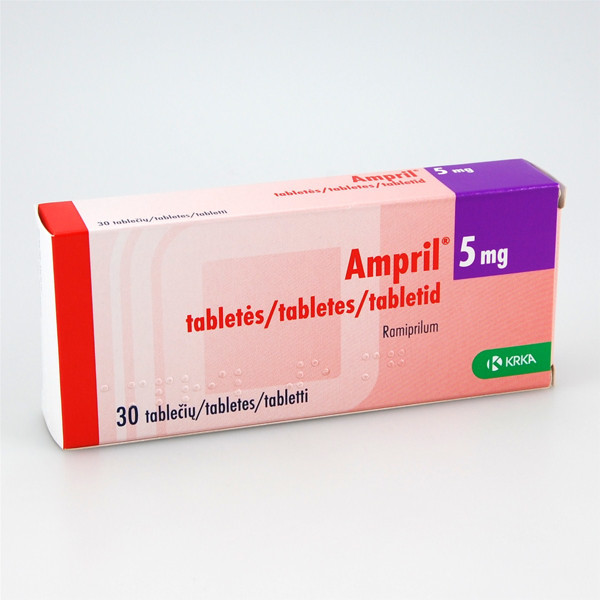 AMPRIL, 5 mg, tabletės, N30  paveikslėlis