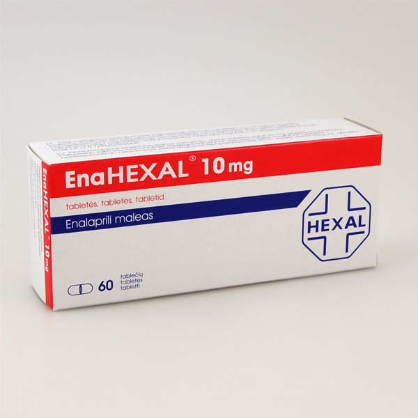 ENAHEXAL, 10 mg, tabletės, N60  paveikslėlis