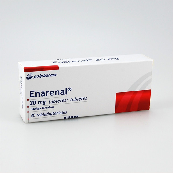 ENARENAL, 20 mg, tabletės, N30  paveikslėlis