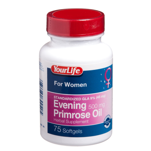 YOURLIFE EVENING PRIMROSE OIL, 500 mg, 75 kapsulės  paveikslėlis