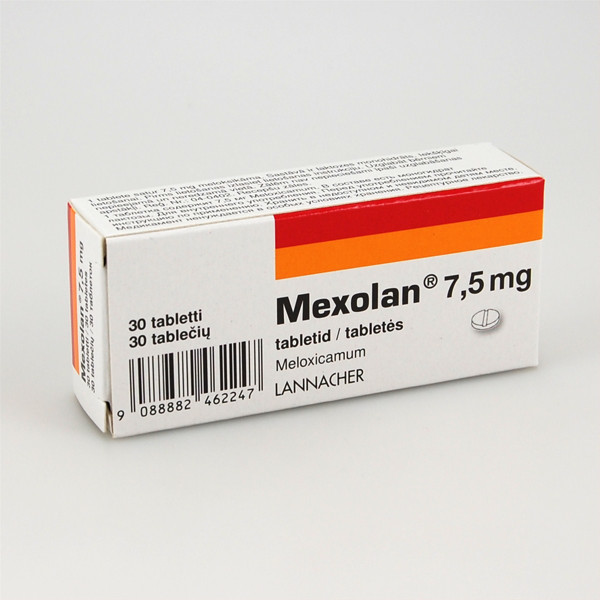 MEXOLAN, 7,5 mg, tabletės, N30  paveikslėlis