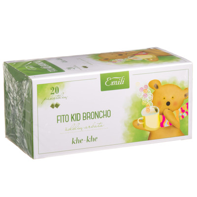 EMILI FITO KID BRONCHO, žolelių arbata, 1,5 g, 20 vnt. paveikslėlis