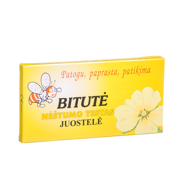 Bitutė, nėštumo testas juostelė paveikslėlis Bitutė, nėštumo testas juostelė paveikslėlis
