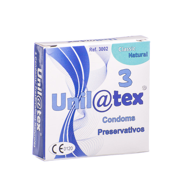 UNILATEX, prezervatyvai, natūralūs, 3 vnt. paveikslėlis