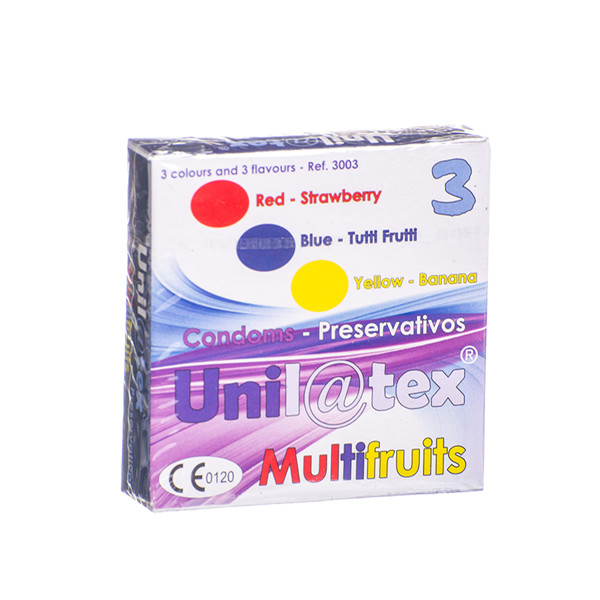 UNILATEX, prezervatyvai, spalvoti, kvepiantys, 3 vnt. paveikslėlis