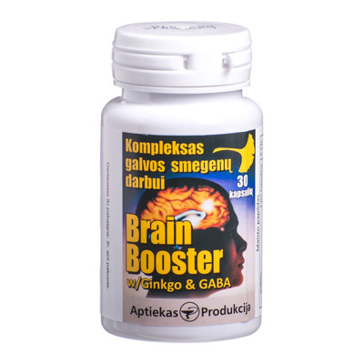 BRAIN BOOSTER, kompleksas galvos smegenų darbui, 30 kapsulių paveikslėlis
