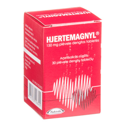 HJERTEMAGNYL, 150 mg, plėvele dengtos tabletės, N30  paveikslėlis
