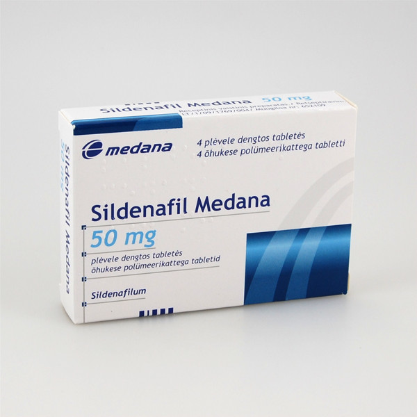 SILDENAFIL MEDANA, 50 mg, plėvele dengtos tabletės, N4  paveikslėlis
