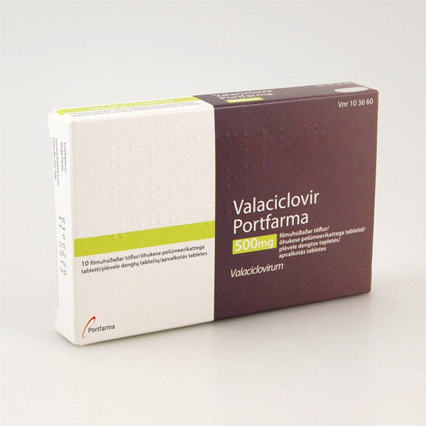 VALACICLOVIR ELVIM, 500 mg, plėvele dengtos tabletės, N10 paveikslėlis