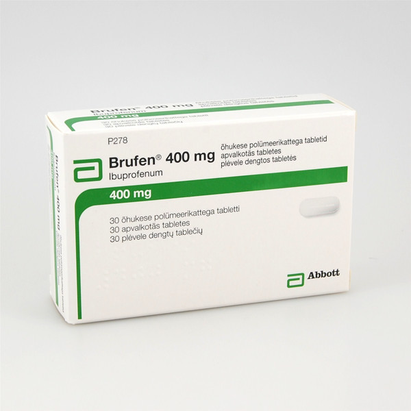 BRUFEN, 400 mg, plėvele dengtos tabletės, N30  paveikslėlis