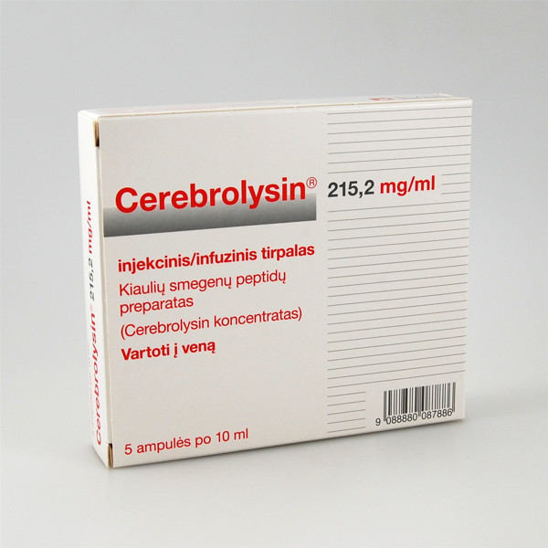 CEREBROSYLIN, 215,2 mg/ml, 10 ml, injekcinis ar infuzinis tirpalas, N5  paveikslėlis