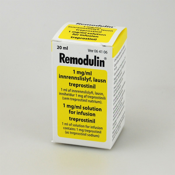 REMODULIN, 1 mg/ml, infuzinis tirpalas, 20 ml, N1 paveikslėlis