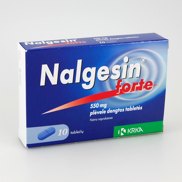 NALGESIN FORTE, 550 mg, plėvele dengtos tabletės, N10 paveikslėlis