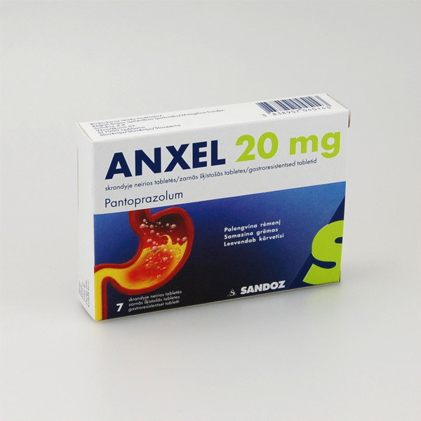 ANXEL, 20 mg, skrandyje neirios tabletės, N7 paveikslėlis