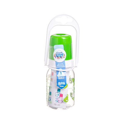 CANPOL BABIES, plastikinis dekoruotas buteliukas, 11/820, 120 ml paveikslėlis