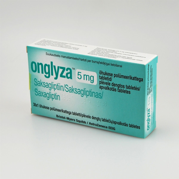 ONGLYZA, 5 mg, plėvele dengtos tabletės, N30 x 1 paveikslėlis