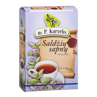 DR. P. KARVELIS SALDŽIŲ SAPNŲ, žolelių arbata, 50 g  paveikslėlis